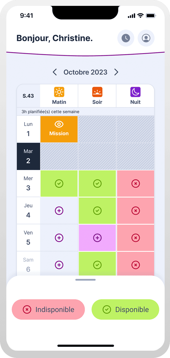 Mockup mobile de Acto